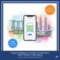 Singapore Malaysia 5G Travel eSIM | 10GB Data 7-30 Days | Instant Activation