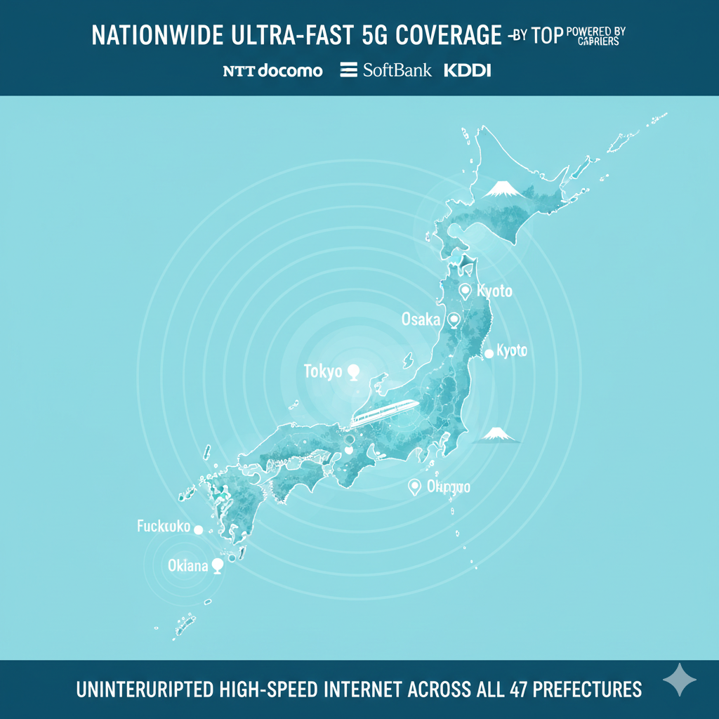 Japan Travel eSIM - 5G SoftBank/KDDI 5GB-50GB Data | 7-30 Days | Instant Prepaid